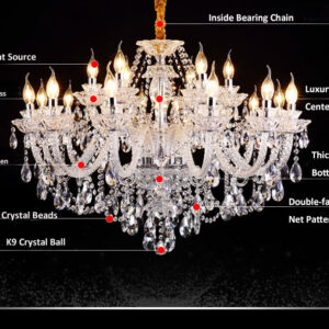 crystal spiral chandelier