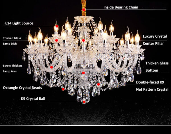 crystal spiral chandelier