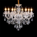 spiral crystal chandelier