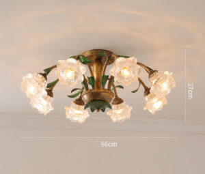 crystal ceiling light