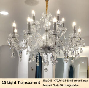 oversized crystal chandeliers