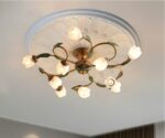 ceiling light fixture crystal