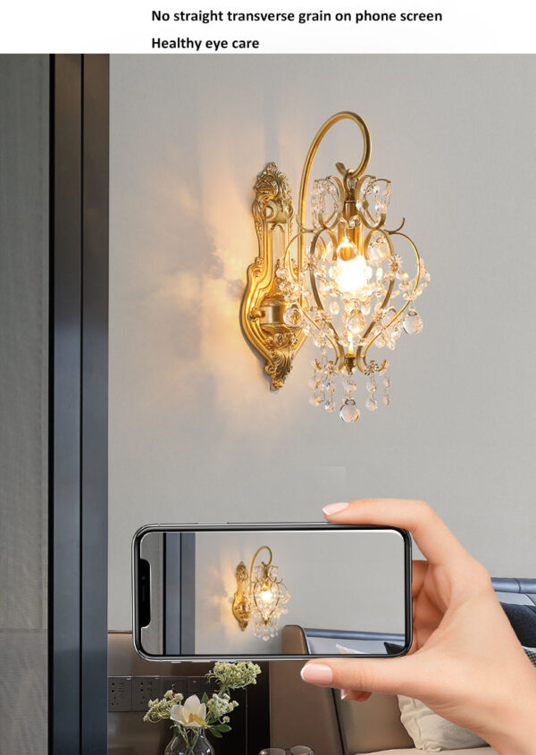 crystal wall lamp